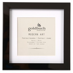 Goldbuch Modern Art Schwarz 960290 , 10x10 cm Bilderrahmen mit Passepartout