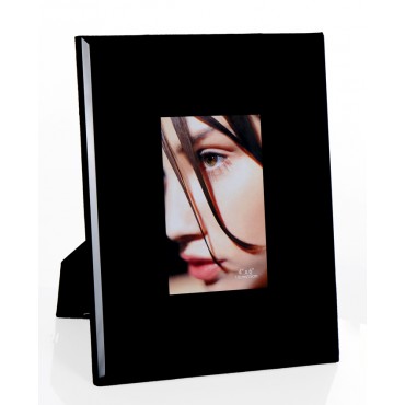 Design GLAS Portraitrahmen Black für 10x15 cm zum Stellen oder Hängen