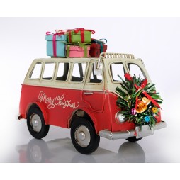 Weihnachts Bus rot Größe ca. 16x8x11,5 cm - Antike Deko