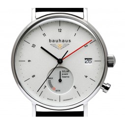 BAUHAUS UHR Weiß Solar Powerreserve Indicator - Wasserdicht 5 atm 21121