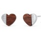 Wooden Heart Ohrringe ︱CRYSTALP JEWELLERY