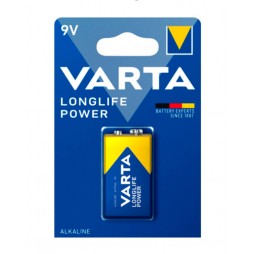 Varta Longlife Power 9V Block (6LR61) Alkaline Batterie