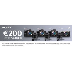 Sony Kombi-Rabatt-Aktion bis zu 200,00 Euro Sparen!