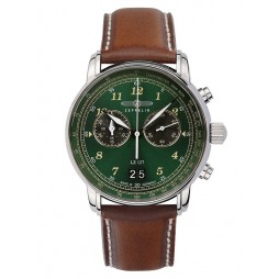 Zeppelin LZ-127 Herrenuhr Quarz Chronograph 86844 mit Lederarmband 