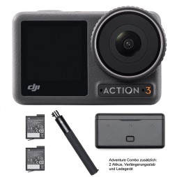 DJI OSMO Action 3 Adventure Combo Action Camera + 2 zus. Akkus+Ladegerät