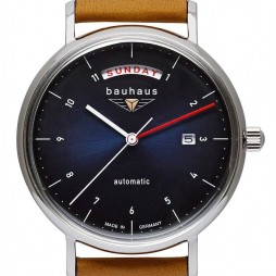 ´BAUHAUS Automatic UHR 21623 blau Day Date - mechanisch, autom. Aufzug