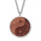 Wooden ying yang Anhänger mit Kette ︱CRYSTALP JEWELLERY