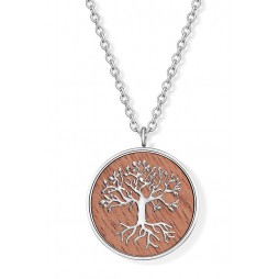 Wooden Lebensbaum silver tree Anhänger mit Kette ︱CRYSTALP JEWELLERY