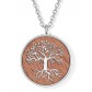 Wooden Lebensbaum silver tree Anhänger mit Kette ︱CRYSTALP JEWELLERY