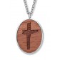 Wooden Cross Kreuz Anhänger mit Kette ︱CRYSTALP JEWELLERY