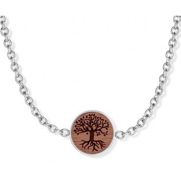 Wooden Lebensbaum silver tree Armband ︱CRYSTALP JEWELLERY