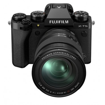 FUJIFILM X-T5 schwarz mit XF16-80 mm F4 R LM OIS