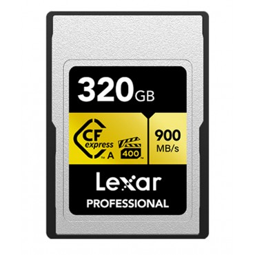 Lexar CFexpress LCAGOLD 320 GB Type A 900MB/s Professional Speicherkarte Gold