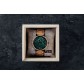 Holzuhr Liam - Herren Armbanduhr 100% Eichenholz + dunkelgrünem Granit