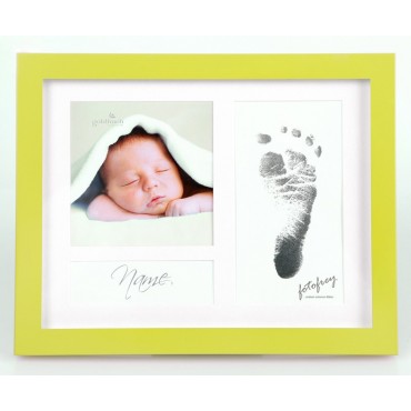 Goldbuch Baby Portraitrahmen First Steps Grün 9x2,5 cm , 9x9 cm sowie 6,5x12,5 cm