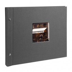 Goldbuch Schraubalbum grau * 28825 39x31 cm , 40 weiße Seiten