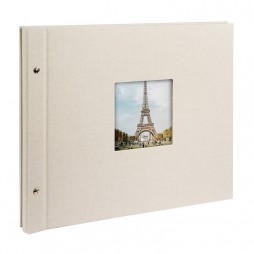 Goldbuch Schraubalbum Bella Vista sandgrau * 28823 39x31 cm , 40 weiße Seiten