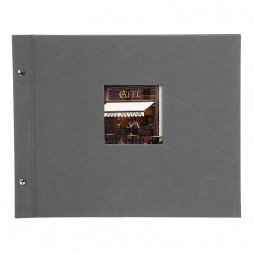 Goldbuch Schraubalbum Bella Vista grau * 28525 39x31 cm , 40 schwarze Seiten