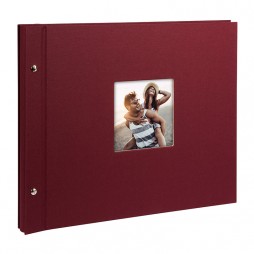 Goldbuch Schraubalbum Bella Vista bordeaux * 28972 39x31 cm , 40 schwarze Seiten