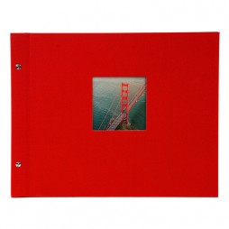 Goldbuch Schraubalbum Bella Vista rot * 28984 39x31 cm , 40 schwarze Seiten