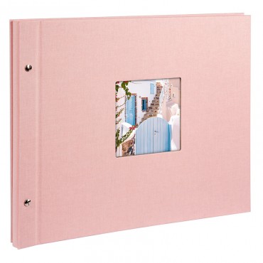 Goldbuch Schraubalbum Bella Vista rosé * 28522 39x31 cm , 40 schwarze Seiten
