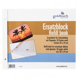 Goldbuch Ersatzblock Weiß * 83075 29x24cm mit Schrauben