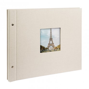 Goldbuch Schraubalbum Bella Vista sandgrau * 26823 30x25 cm , 40 weiße Seiten