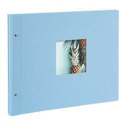 Goldbuch Schraubalbum Bella Vista himmelblau * 26729 30x25 cm , 40 schwarze Seiten