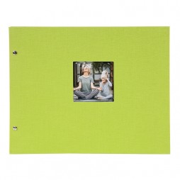 Goldbuch Schraubalbum Bella Vista grün * 26976 30x25 cm , 40 schwarze Seiten