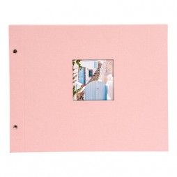 Goldbuch Schraubalbum Bella Vista rosé * 26722 30x25 cm , 40 schwarze Seiten