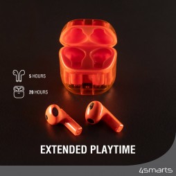 4smarts TWS SkyBuds Lucid orange, Bluetooth Kopfhörer