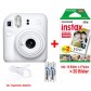 Fujifilm Instax mini 12 clay white inkl. 1x einen Doppelpack entspricht 2x 10 Bilder