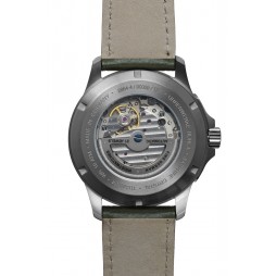 Bauhaus Aviation Herrenuhr Automatik mit 60h Gangreserve und Lederarmband