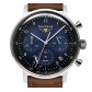 Bauhaus 2086-3 EDELSTAHL CHRONOGRAPH 41MM SOLAR POWER RESERVE Blau