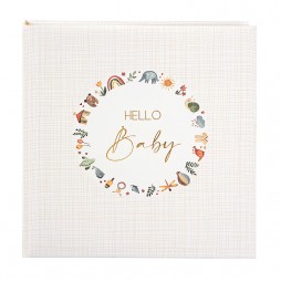 Goldbuch Babyalbum Hello Baby * 15049 30x31 cm 60 Seiten mit 4 illustrierte Seiten