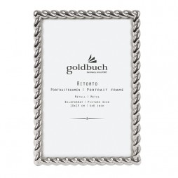 Goldbuch Bilderrahmen Ritorto Metall Rahmen Silber 10x15 cm zum Stellen