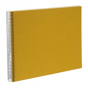 Goldbuch Spiralalbum Bella Vista senf 35x30cm weiße Seiten 25320