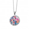 Window large pendant Silvertone