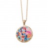 Windows large pendant Goldtone