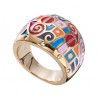 Windows ring Goldtone