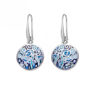 Trencadis hanging earrings Blue