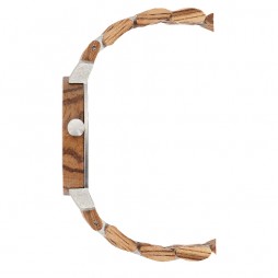 LAiMER Holzuhr Elly - Armbanduhr 100% Zebranoholz , Südtirol