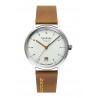BAUHAUS Damen UHR 21411 silber / weißes Zifferblatt 36 mm + Datum Damenuhr