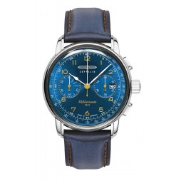 Zeppelin Méditerranée Blau Herrenuhr Chronograph 96703