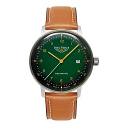BAUHAUS Automatic UHR 20644 Grün mit Datum mechanisch , Automatik 2064-4