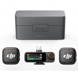 DJI Mic 3 (2 Sender + 1 Empfänger + Ladeschale + Zubehör), kabelloses Funkmikro