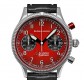 Bauhaus Aviation Eurofighter RED Herrenuhr 25765 Chronograph mit Lederarmband