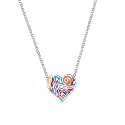 Trencadis small heart Red pendant