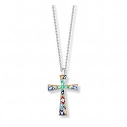 Church sagrada cross pendant