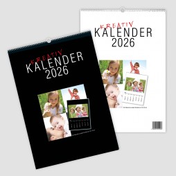 1x FOTOKALENDER BASTELKALENDER KREATIVKALENDER A4 2026 bis 18x18 cm